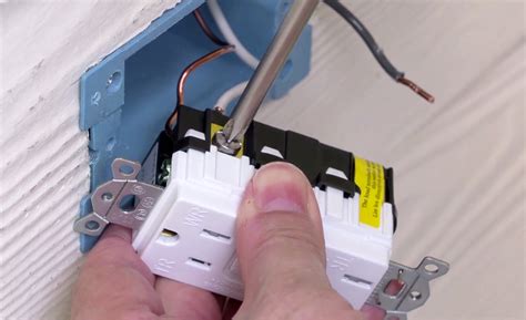 gfci junction box|how to install gfci box.